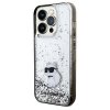 Karl Lagerfeld KLHCP14LLKCNSK iPhone 14 Pro 6.1 transparent hardcase Liquid Glitter Choupette