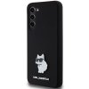Karl Lagerfeld KLHCS24MSMHCNPK S24+ S926 czarny/black hardcase Silicone Choupette Metal Pin