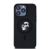 Karl Lagerfeld KLHMP15XSCMKCRHK iPhone 15 Pro Max 6.7 czarny/black hardcase Silicone Karl & Choupette Ring MagSafe