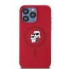 Karl Lagerfeld KLHMP15XSCMKCRHR iPhone 15 Pro Max 6.7 czerwony/red hardcase Silicone Karl & Choupette Ring MagSafe
