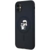 Karl Lagerfeld KLHMN61SCMKCRHK iPhone 11 / Xr 6.1 czarny/black hardcase Silicone Karl & Choupette MagSafe