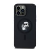 Karl Lagerfeld KLHMP14LSCMKCRHK iPhone 14 Pro 6.1 czarny/black hardcase Silicone Karl & Choupette MagSafe