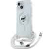 Karl Lagerfeld KLHMP14SHCCHNT iPhone 14 / 13 / 15 6.1 hardcase transparent IML Choupette Head & Cord Magsafe
