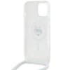Karl Lagerfeld KLHMP14SHCCHNT iPhone 14 / 13 / 15 6.1 hardcase transparent IML Choupette Head & Cord Magsafe