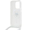 Karl Lagerfeld KLHMP15XHCCHNT iPhone 15 Pro Max 6.7 hardcase transparent IML Choupette Head & Cord Magsafe