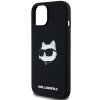 Karl Lagerfeld KLHMP15SSCHPPLK iPhone 15 / 14 / 13 6.1 czarny/black hardcase Silicone Choupette Head MagSafe