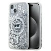 Karl Lagerfeld KLHMP15MLGCHSGH iPhone 15 Plus / 14 Plus 6.7 hardcase transparent Liquid Glitter Choupette Head Magsafe