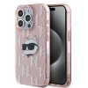 Karl Lagerfeld KLHCP15XHKLPCHP iPhone 15 Pro Max 6.7 różowy/pink hardcase IML Choupette Head & Monogram