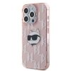 Karl Lagerfeld KLHCP15XHKLPCHP iPhone 15 Pro Max 6.7 różowy/pink hardcase IML Choupette Head & Monogram