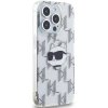 Karl Lagerfeld KLHCP15LHKLPCHT iPhone 15 Pro 6.1 transparent hardcase IML Choupette Head & Monogram