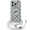 Karl Lagerfeld KLHMP15LHCKCKLCT iPhone15 Pro 6.1 transparent hardcase IML Crossbody Monogram Karl & Choupette Head MagSafe