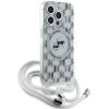 Karl Lagerfeld KLHMP15XHCKCKLCT iPhone15 Pro Max 6.7 transparent hardcase IML Crossbody Monogram Karl & Choupette Head Mag