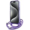 Karl Lagerfeld KLHMP15SHCKCKLCU iPhone 15 / 14 / 13 6.1 fioletowy/purple hardcase IML Crossbody Monogram Karl & Choupette 