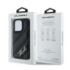 Karl Lagerfeld KLHCP14LPQDSMGK iPhone 14 Pro 6.1 czarny/black hardcase Diagonal Quilted Script