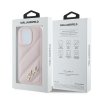 Karl Lagerfeld KLHCP14LPQDSMGP iPhone 14 Pro 6.1 różowy/pink hardcase Diagonal Quilted Script