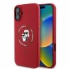 Karl Lagerfeld KLHMP16SSCMKCRHR iPhone 16 6.1 czerwony/red hardcase Silicone Karl&Choupette Ring MagSafe