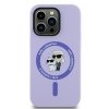 Karl Lagerfeld KLHMP14LSCMKCRHU iPhone 14 Pro 6.1 fioletowy/purple hardcase Silicone Karl&Choupette Heads Ring MagSafe