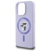 Karl Lagerfeld KLHMP16LSCMKCRHU iPhone16 Pro 6.3 fioletowy/purple hardcase Silicone Karl&Choupette Ring MagSafe