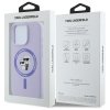 Karl Lagerfeld KLHMP16LSCMKCRHU iPhone16 Pro 6.3 fioletowy/purple hardcase Silicone Karl&Choupette Ring MagSafe