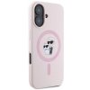 Karl Lagerfeld KLHMP16SSCMKCRHP iPhone16 6.1 różowy/pink hardcase Silicone Karl&Choupette MagSafe