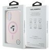Karl Lagerfeld KLHMP16MSCMKCRHP iPhone 16 Plus 6.7 różowy/pink hardcase Silicone Karl&Choupette Ring MagSafe