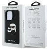 Karl Lagerfeld KLHMP16XSKCHPPLK iPhone 16 Pro Max 6.9 czarny/black hardcase Silicone Double Heads Print MagSafe