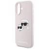 Karl Lagerfeld KLHMP16SSKCHPPLP iPhone16 6.1 różowy/pink hardcase Silicone Double Heads Print MagSafe
