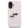 Karl Lagerfeld KLHMP16MSKCHPPLP iPhone16 Plus 6.7 różowy/pink hardcase Silicone Double Heads Print MagSafe