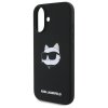 Karl Lagerfeld KLHMP16SSCHPPLK iPhone16 6.1 czarny/black hardcase Silicone Choupette Head Print MagSafe