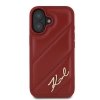 Karl Lagerfeld KLHCP16SPQDSMGR iPhone16 6.1 czerwony/red hardcase Quilted Signature