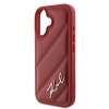 Karl Lagerfeld KLHCP16SPQDSMGR iPhone16 6.1 czerwony/red hardcase Quilted Signature