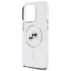 Karl Lagerfeld KLHMP14XHLSKCH iPhone14 Pro Max 6.7 biały/white hardcase IML Metal Karl&Choupette Head MagSafe