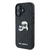 Karl Lagerfeld KLHCP16SPGKLKCPK iPhone16 6.1 czarny/black hardcase Monogram Karl&Chaoupette Head Pin