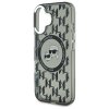 Karl Lagerfeld KLHMP16SHMCKMHK iPhone 166.1 czarny/black IML Monogram Karl&Choupette Head MagSafe