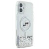 Karl Lagerfeld KLHMP16MLGKCSGH iPhone16 Plus 6.7 hardcase transparent Liquid Glitter Karl&Choupette Head Magsafe