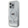 Karl Lagerfeld KLHMP16LLGKISGH iPhone 16 Pro 6.3 hardcase transparent Liquid Glitter Karl Head Magsafe