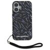 Karl Lagerfeld KLHCP16SHZBPKCCU iPhone16 6.1 fioletowy/purple Zebra With Cord