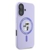 Karl Lagerfeld KLHMP16SSCMKCRHU iPhone16 6.1 fioletowy/purple hardcase Silicone Karl&Choupette Ring MagSafe