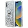 Karl Lagerfeld KLHMP16MLGKISGH iPhone 16 Plus 6.7 hardcase transparent Liquid Glitter Karl Head Magsafe
