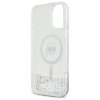 Karl Lagerfeld KLHMP16MLGKISGH iPhone 16 Plus 6.7 hardcase transparent Liquid Glitter Karl Head Magsafe