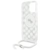 Karl Lagerfeld KLHMP16LHCKCKLCT iPhone   16 Pro 6.3 transparent hardcase IML Crossbody Monogram Karl & Choupette Head MagS