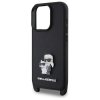 Karl Lagerfeld KLHCP16LSAKCPBK iPhone 16 Pro 6.3 czarny/black hardcase Saffiano Karl&Choupette Metal Pin CBDY Strap