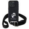Karl Lagerfeld KLHCP16XSAKCPBK iPhone 16 Pro Max 6.9 czarny/black hardcase Saffiano Karl&Choupette Metal Pin CBDY Strap