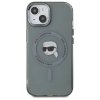 Karl Lagerfeld KLHMP15SHLSKIK iPhone 15  6.1 czarny/black hardcase IML Metal Karl Head MagSafe