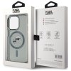 Karl Lagerfeld KLHMP15LHLSKCK iPhone 15  Pro 6.1 czarny/black hardcase IML Metal Karl&Choupette Head MagSafe