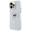 Karl Lagerfeld KLHMP14XHLSCHH iPhone 14  Pro Max 6.7 biały/white hardcase IML Metal Choupette Head MagSafe