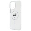 Karl Lagerfeld KLHMP14XHLSCHH iPhone 14  Pro Max 6.7 biały/white hardcase IML Metal Choupette Head MagSafe