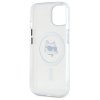 Karl Lagerfeld KLHMP15SHLSCHH iPhone 15  6.1 biały/white hardcase IML Metal Choupette Head MagSafe
