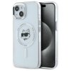 Karl Lagerfeld KLHMP15MHLSCHH iPhone 15  Plus 6.7 biały/white hardcase IML Metal Choupette Head MagSafe