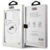 Karl Lagerfeld KLHMP15XHLSKCH iPhone 15  Pro Max 6.7 biały/white hardcase IML Metal Karl&Choupette Head MagSafe